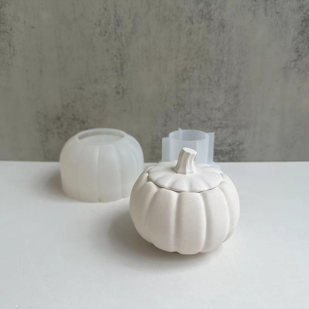 Halloween pumpkin jar mould - Epoxynoob