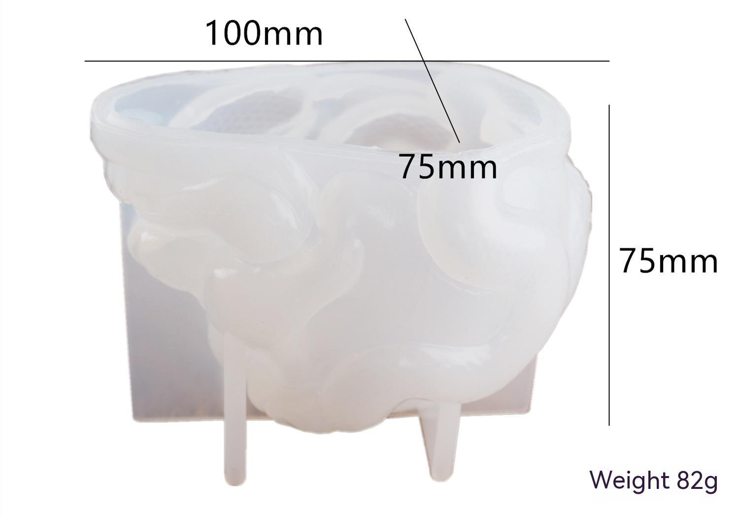 Skull and snake mould - Epoxynoob