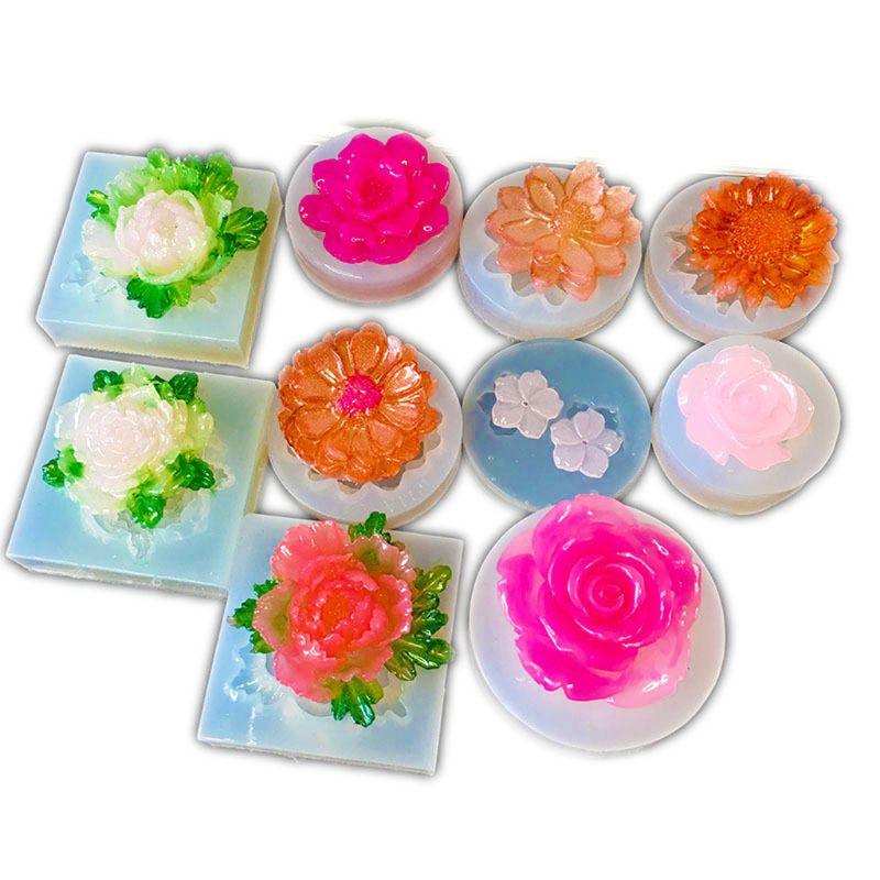 3D Flower Resin Silicone Moulds - Epoxynoob