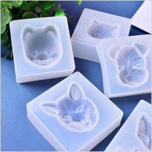 Cat And Dog Face Mould - Epoxynoob