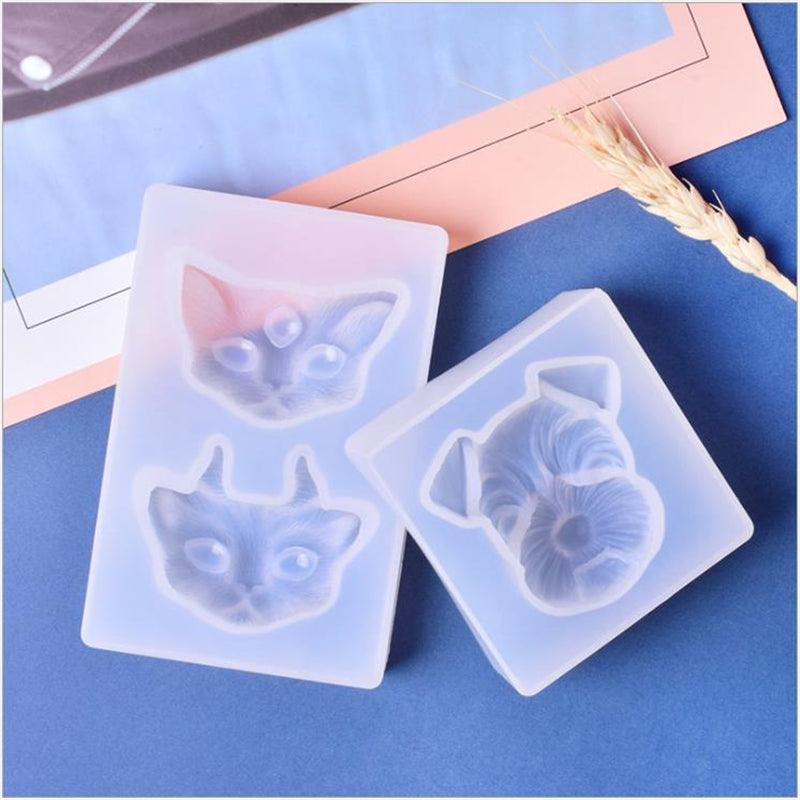 Cat And Dog Face Mould - Epoxynoob