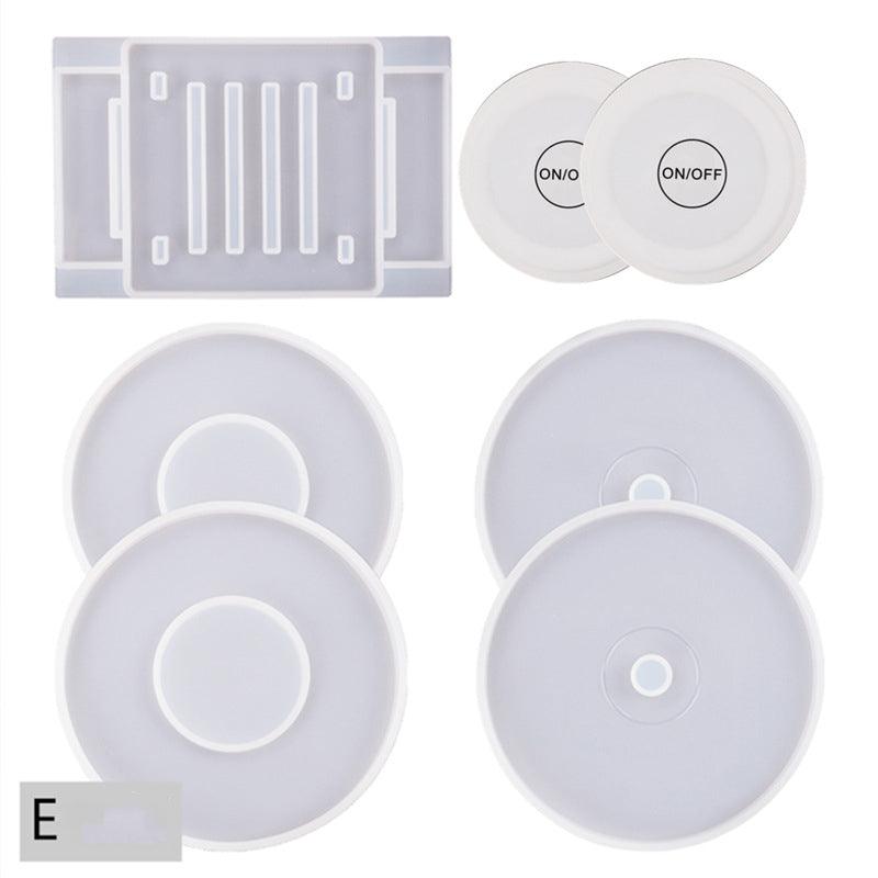 CD coaster mould with optional light base - Epoxynoob