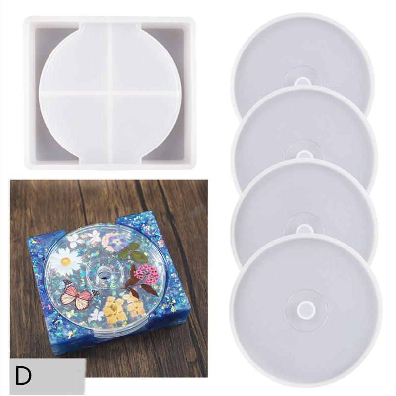 CD coaster mould with optional light base - Epoxynoob