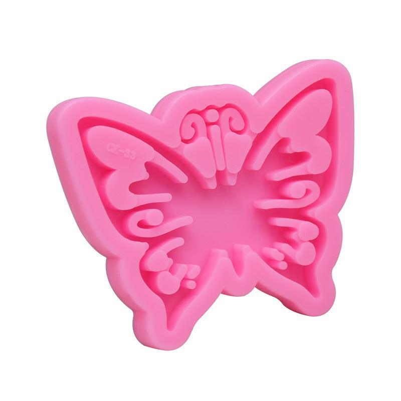 Holographic Butterfly Keyring Mould - Epoxynoob
