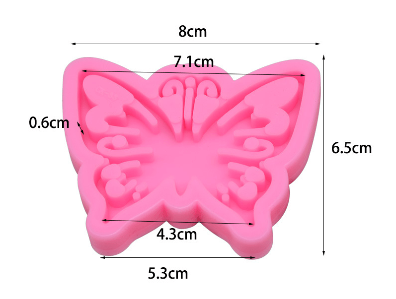 Holographic Butterfly Keyring Mould - Epoxynoob