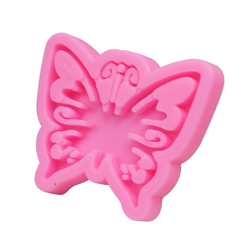 Holographic Butterfly Keyring Mould - Epoxynoob