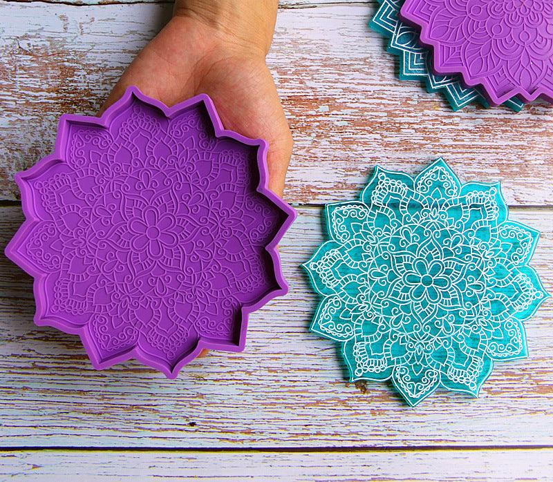 Mandala Epoxy Coaster Mould - Epoxynoob