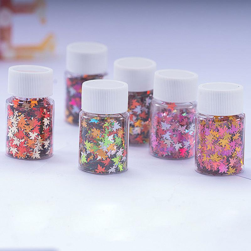 Maple Leaf Glitter 20ml Bottles - Epoxynoob