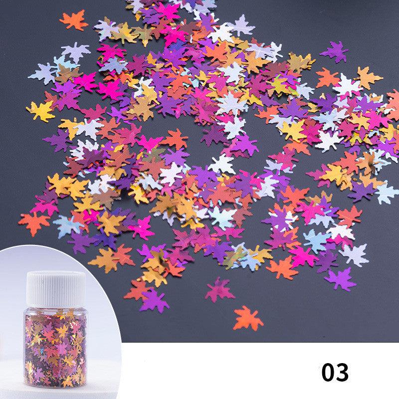 Maple Leaf Glitter 20ml Bottles - Epoxynoob