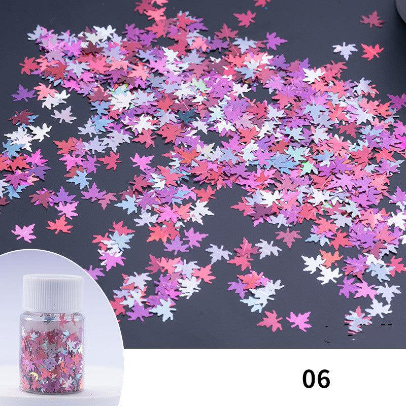 Maple Leaf Glitter 20ml Bottles - Epoxynoob