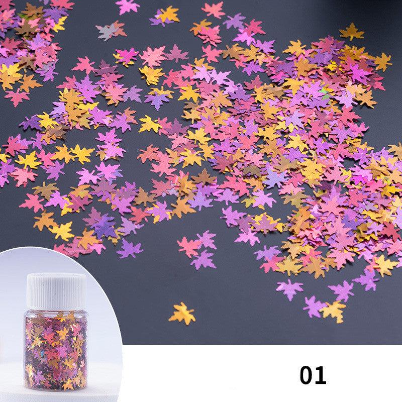 Maple Leaf Glitter 20ml Bottles - Epoxynoob