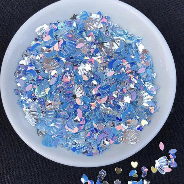 Moons and Shells Glitter - Epoxynoob