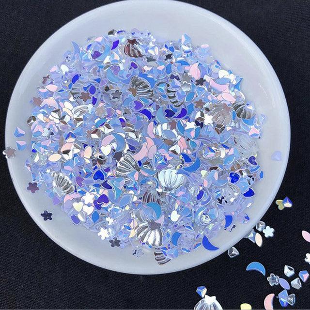 Moons and Shells Glitter - Epoxynoob