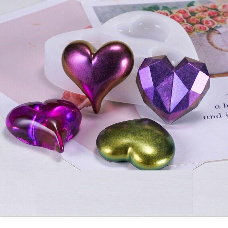 Triple heart resin mould - Epoxynoob